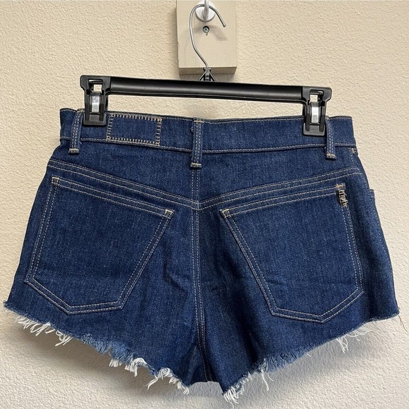 SIWY Cher High Waist Denim Shorts Size 27 Nameless Dark Indigo Wash - Picture 3 of 10